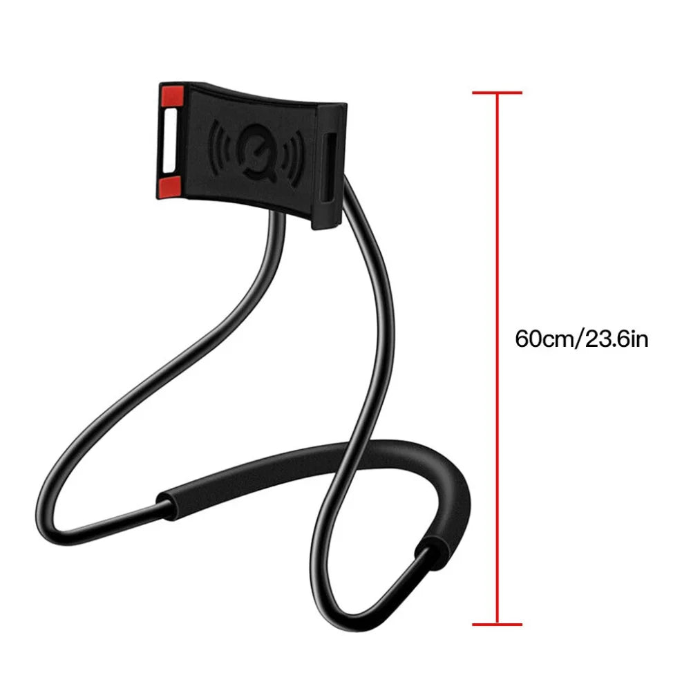 STONEGO Universal Mobile Phone Holder Extendable Neck Hanging Selfie Stick Rack Adjustable 360°Free Rotating Mount Holder