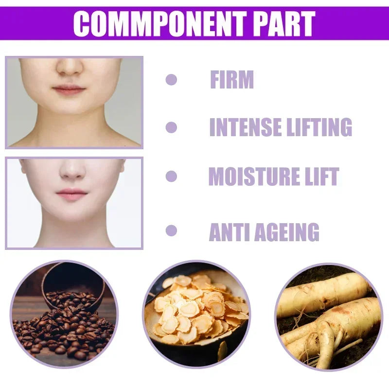 Face-lift Slimming Cream Slimming Firming V-Shape Removal Masseter Muscle Double Chin Face Fat Burning Anti-aging Products 30g