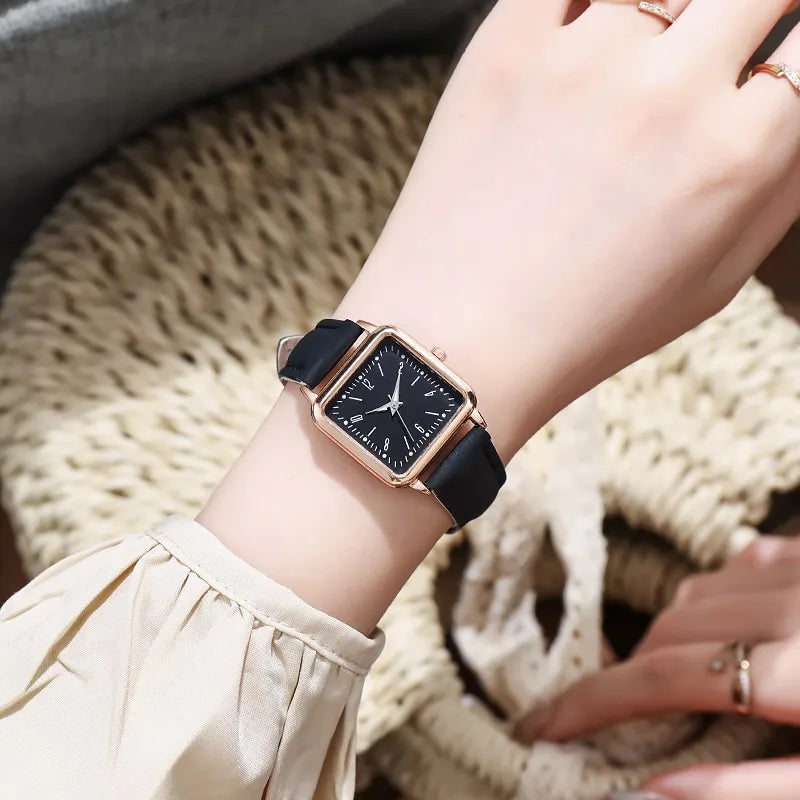 Luxury Design Quartz Watch Women Watches Luminous Hand Wind Leather Winner Watch Luminous Digital Wristwatches Relogio Feminino