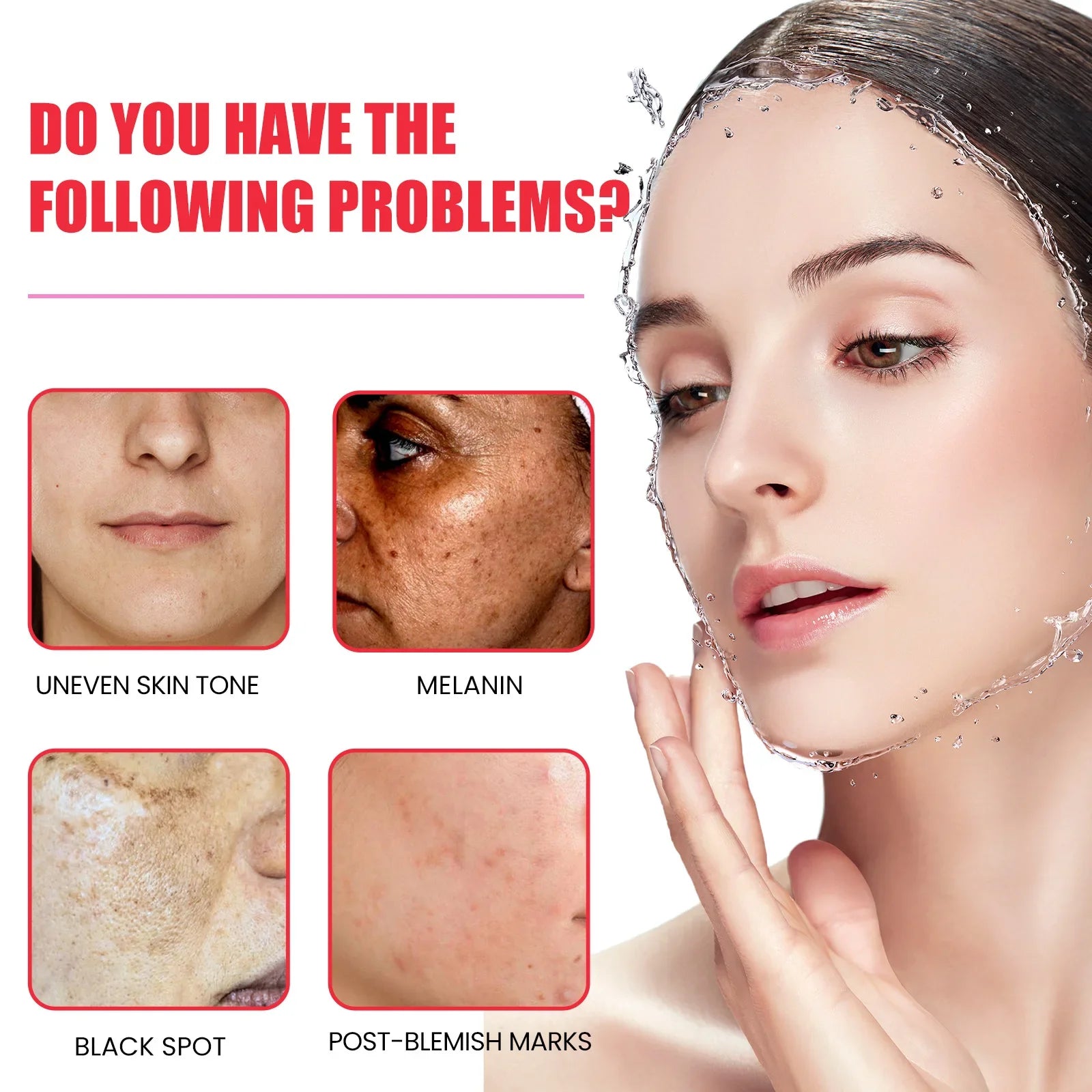 EELHOE Dark Spots Removal Serum Lightening Melasma Fade Pigmentation Freckles Melanin Brighten Hydrating Whitening Freckle Cream