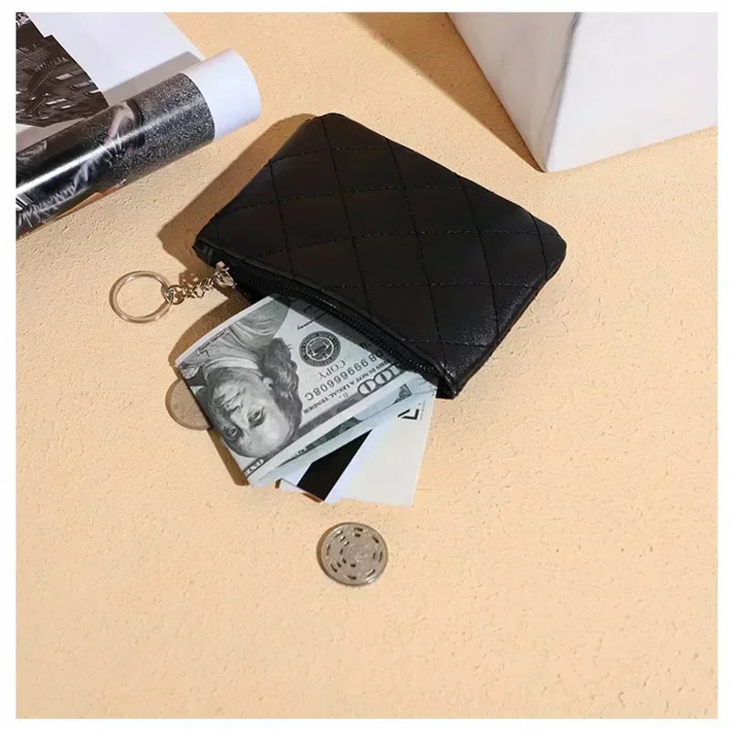 Fashion Leather Women Coin Purse Small Wallet Change Coin Pouch Mini Zipper Money Clip Bags Children Pocket Wallets Key Holder