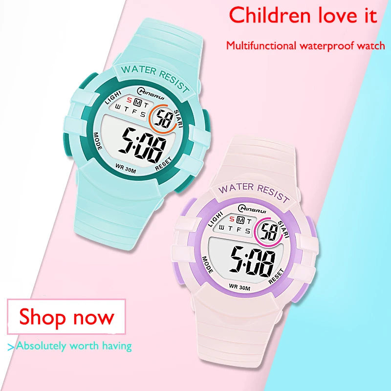 UTHAI C04 Kids's Electronic Watch Alarm Clock Waterproof Swimming Sports Primary And Secondary School Student Wristwatches
