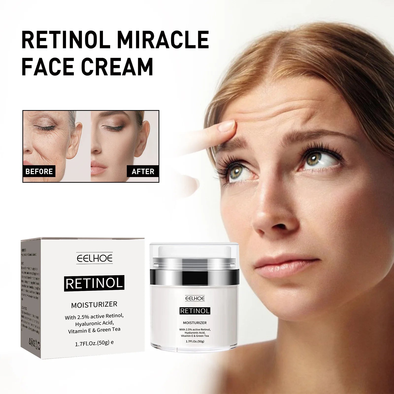 Fade Wrinkles Cream Anti Aging Lifting Brightening Fade Fine Line Deep Moisturizing Firming Whitening Retinol Moisturizing Cream