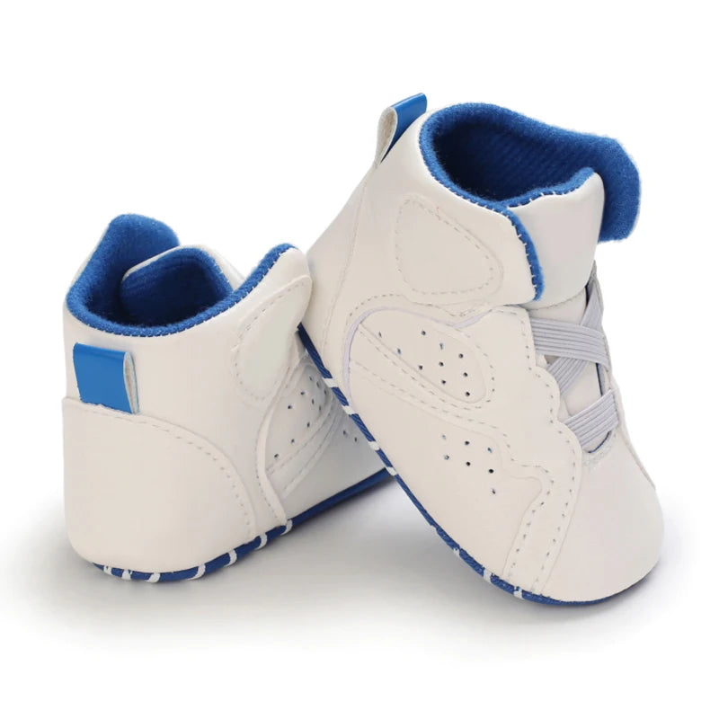 Classic Fashion Baby Shoes Casual Shoes Boys And Girls Soft Bottom Baptism Shoes Sneakers Freshman Comfort First Walking Shoes