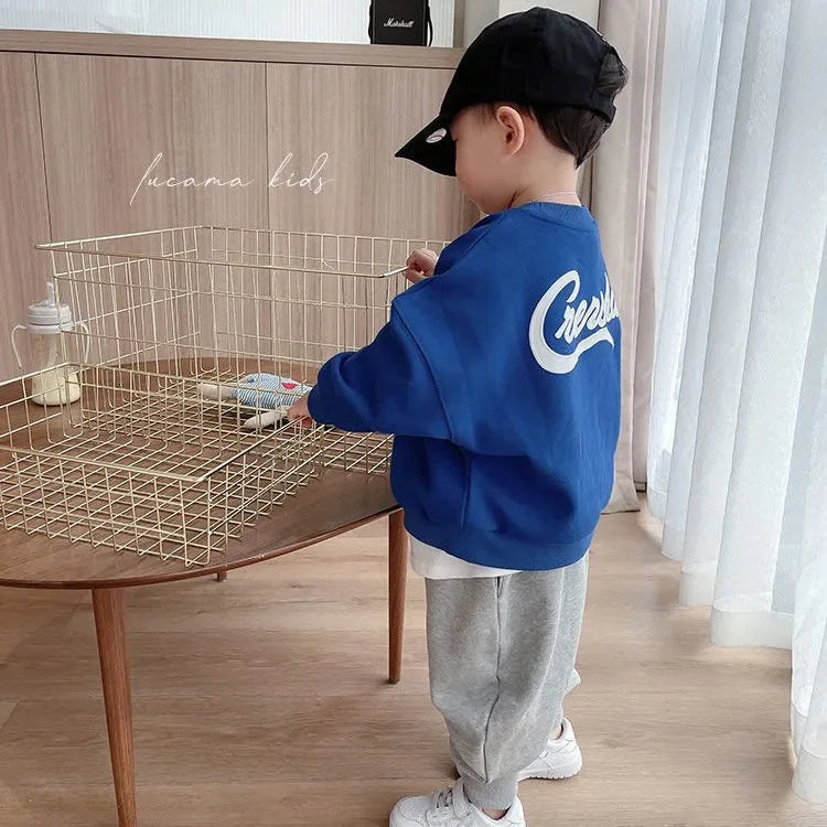 Baby Boy Clothes Children's Top and Button Spring Fashion Suit for Babies Casual Sports Style 5-day Shipping Baby