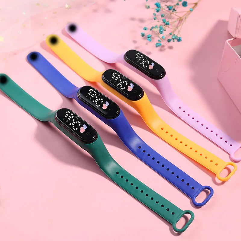 LED Digital Children Watches Birthday Gift For Girls Boy Sport Women Kids Watch Waterproof Bracelet Wristwatch reloj niño