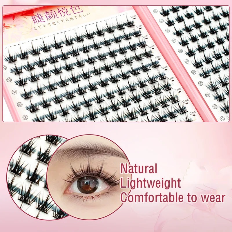 32 Rows Eyeslashes Extension Personal Eye Lash Professional Makeup Individual Cluster Grafting Fake Wholesale False Eyelashes