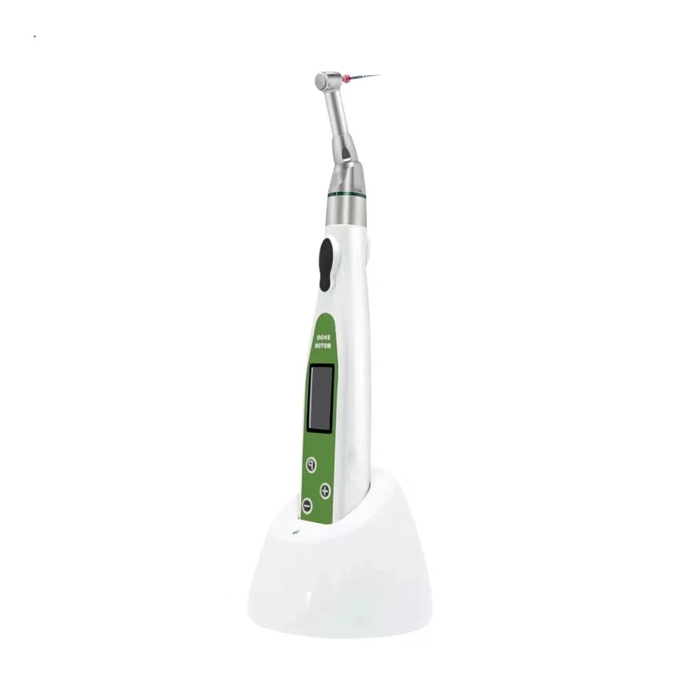 Dental LED Wireless Mini 16:1 Reduction Contra Angle Endo Motor Endodontic Treatment Root Canal Therapy