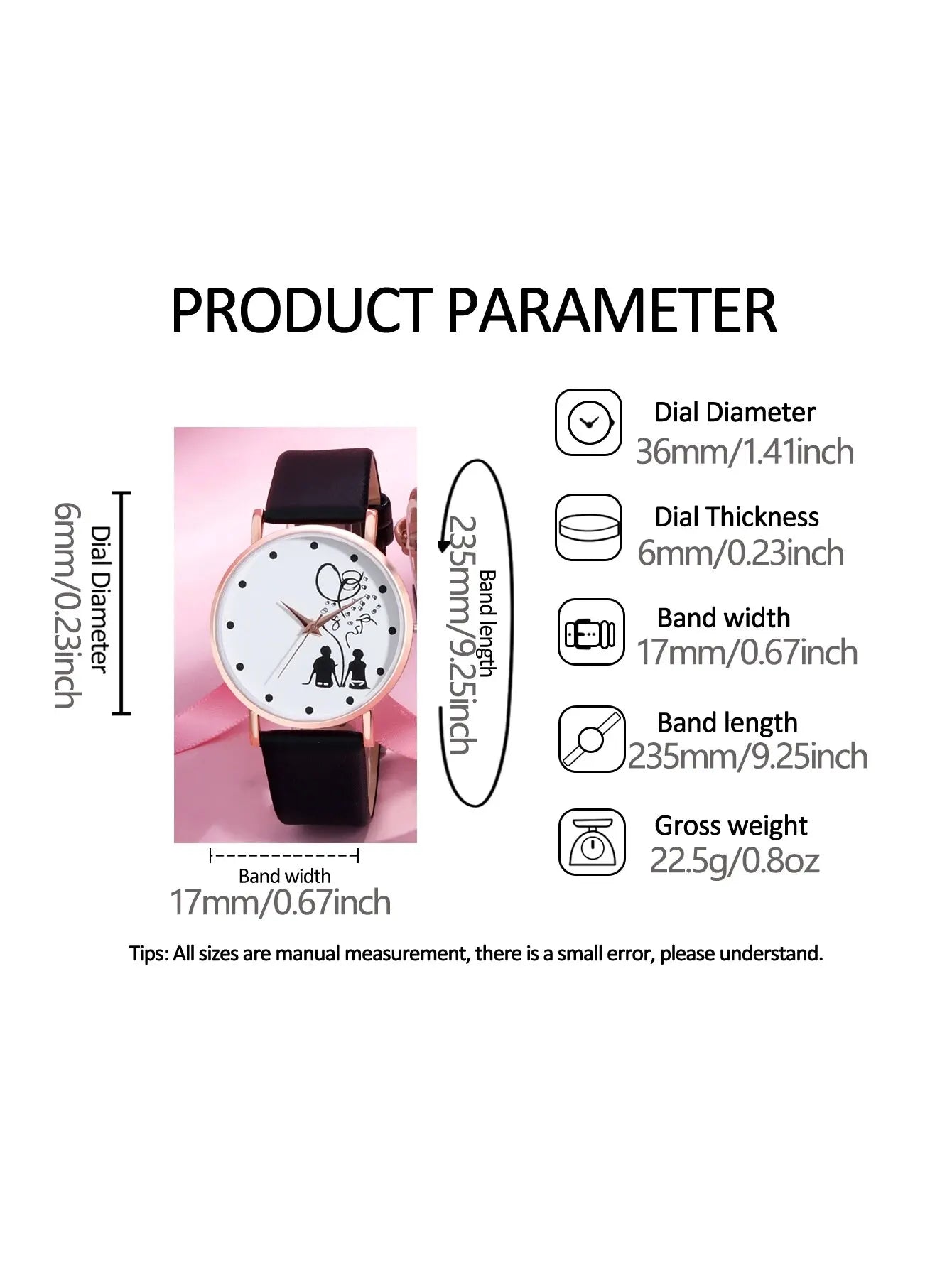 Women Men Fashion Trend Simple Love Digital Stainless Steel Leather Quartz Couple Watch Romantic Happiness Valentine's Day Sift