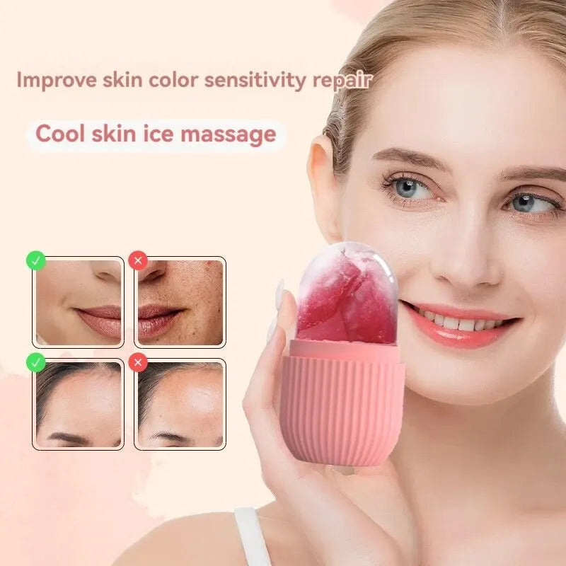 Beauty Massage Apply Face Ice Tray Puffiness Apply Face Ice Tray Sunburn Scald Post-operation Ice Compress Artifact