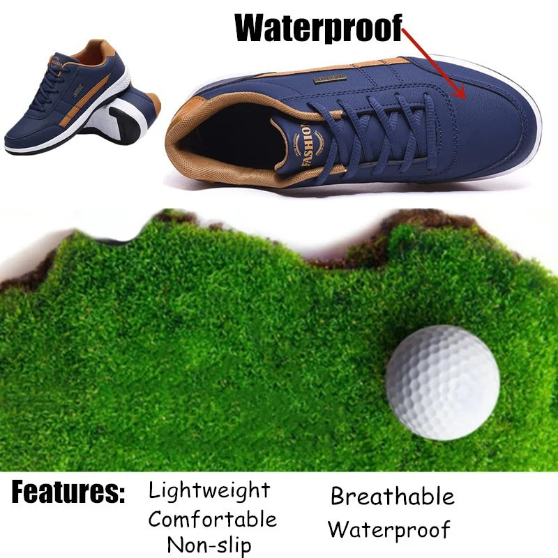 2023 New Golf Shoes Light Men's Casual Sports Shoes Breathable Waterproof Anti-slip Shoes Outdoor Men's Size 38-48