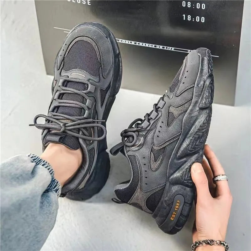 Designer Men Sneaker Fashion Outdoor Casual Shoe Lace Up Platform Running Shoes for Men Breathable Trainer Shoes Tenis Masculino