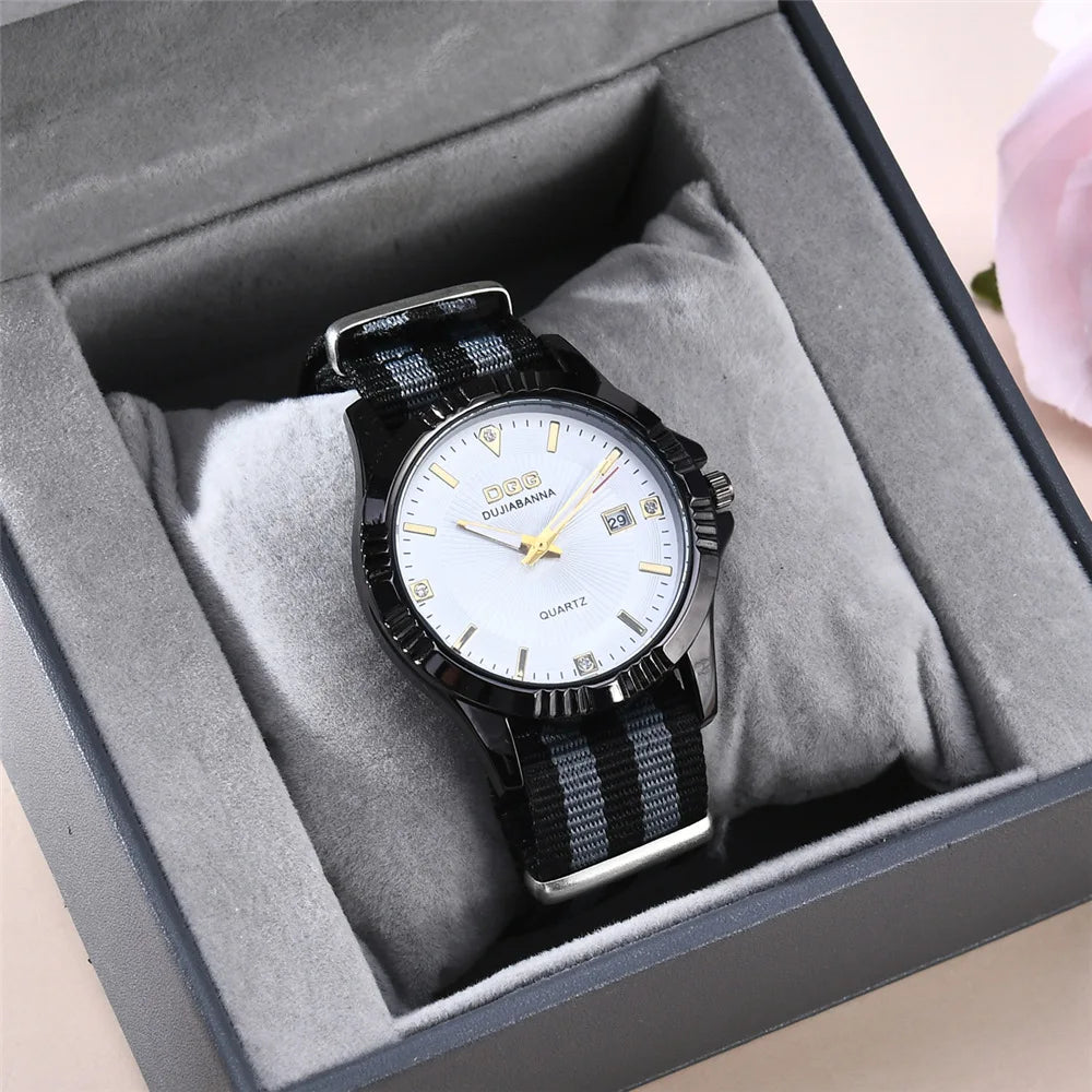 Promise me couple Watch female student Korean version simple fashion trend retro neutral casual quartz watch
