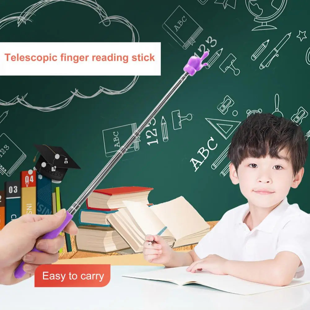 Retractable Sticks Educational Learning Toys Finger Reading Guide Preschool Teaching Tools For Children Class Whiteboard Pointer