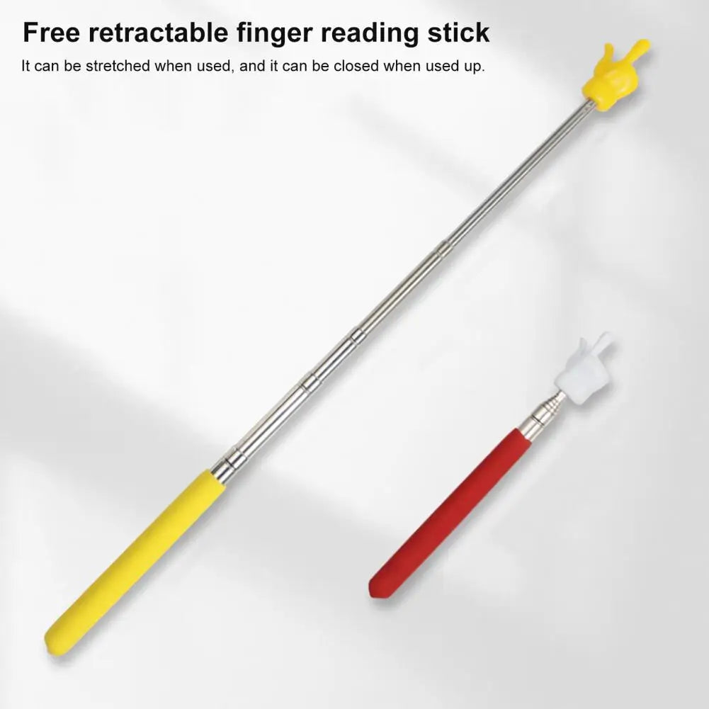 Retractable Sticks Educational Learning Toys Finger Reading Guide Preschool Teaching Tools For Children Class Whiteboard Pointer
